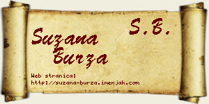 Suzana Burza vizit kartica